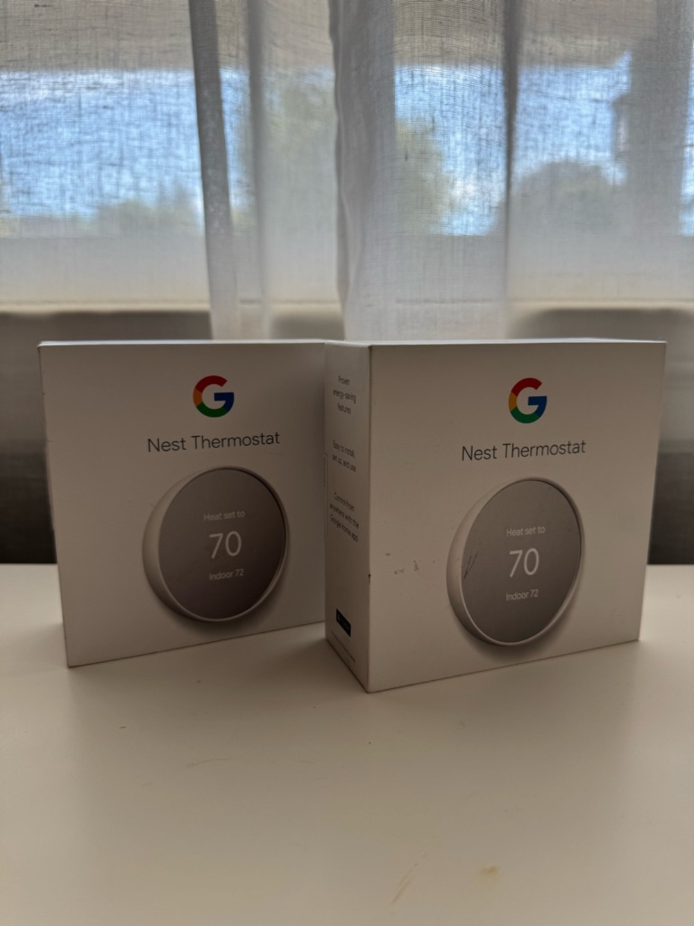 Google Nest Thermostat - White Finish